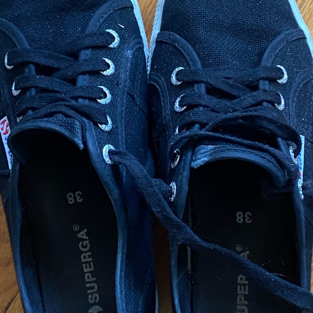 Superga Black Athletic Shoes